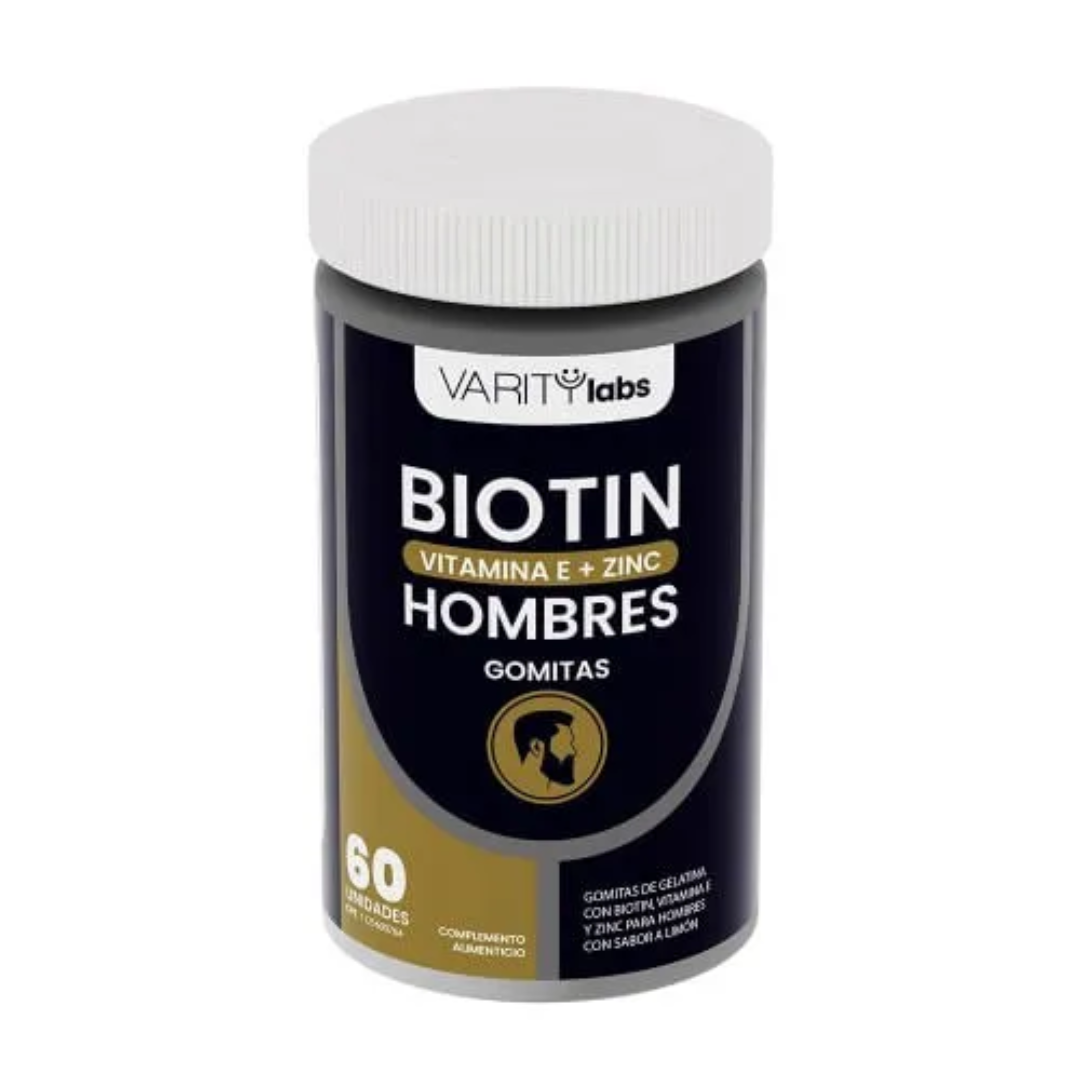 BIOTIN HOMBRE VITAMINA E ZINC GOMITAS X 60 (VARITY)